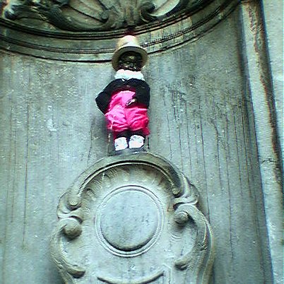 Manneken Pis in one of his costumes