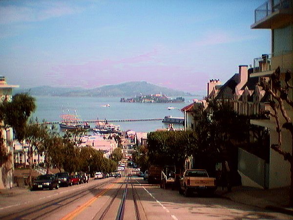 A view of San Francisco Bay and Alcatraz